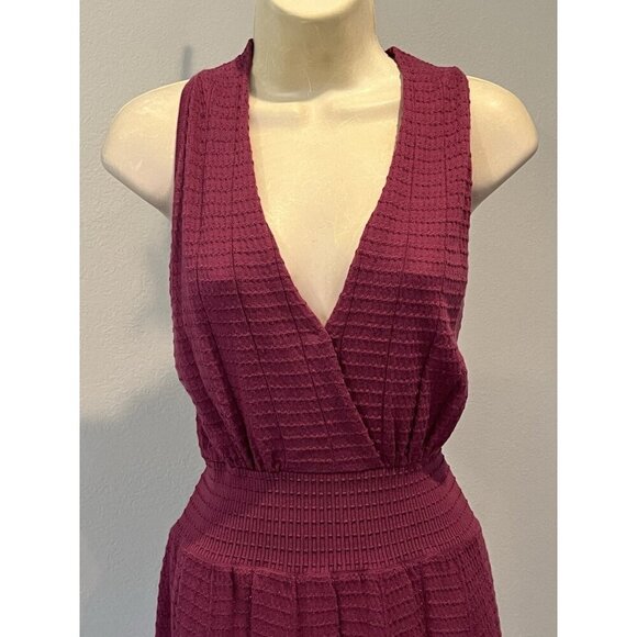 M MISSONI Magenta Purple V-Neck Sleeveless Knit Dress - Picture 4 of 11